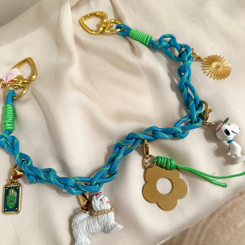blue crush bag charm - VERKOCHT