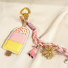 bag charm with a cute  bow