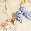 bag charm with a cute  bow