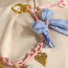bag charm with a cute  bow