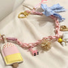 bag charm with a cute  bow