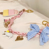 bag charm with a cute  bow