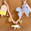 bag charm with a cute  bow