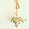 golden lion bag charm