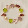 armband met kristallen maantjes en bloemen