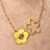halsketting met 2 bloemen