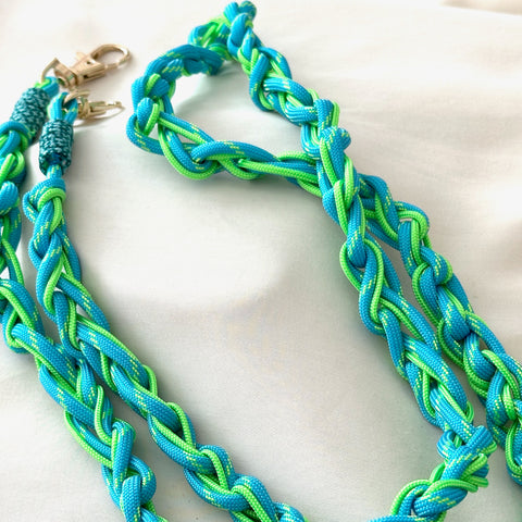blauw-groene telefoonkoord - MAXI