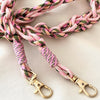 telefoonkoord in pastel roze tinten - MAXI