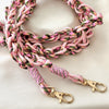 telefoonkoord in pastel roze tinten - MAXI
