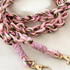 telefoonkoord in pastel roze tinten - MAXI