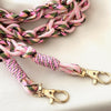 telefoonkoord in pastel roze tinten - MAXI
