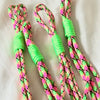 charm in neon pink & green