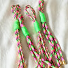 charm in neon pink & green
