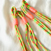 charm in neon orange & green